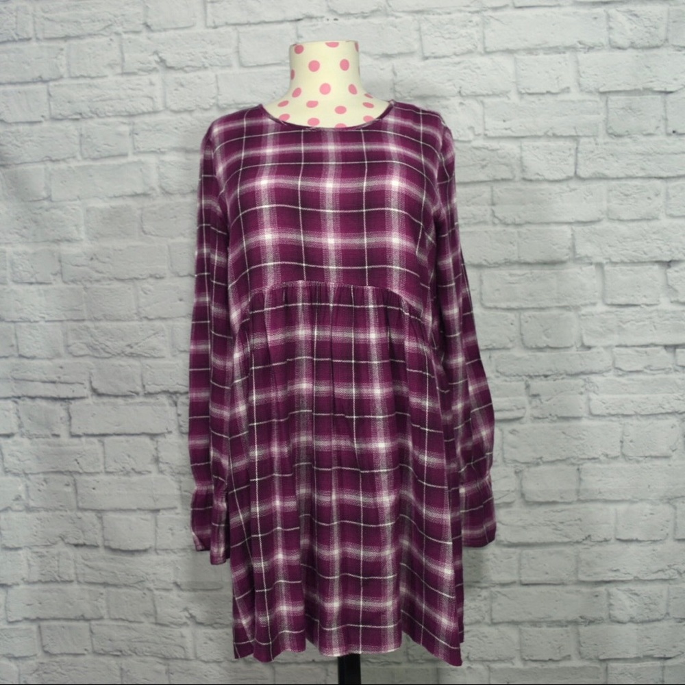 Purple Flannel Dress